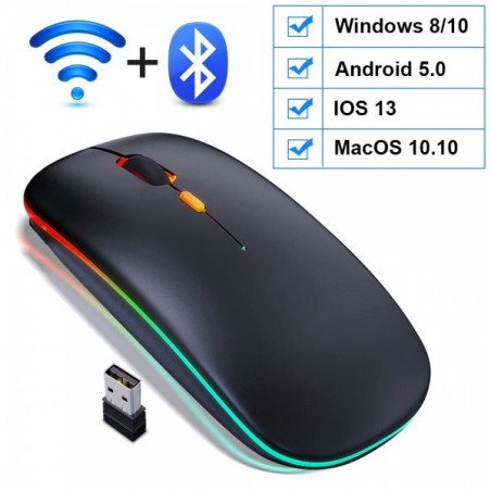 Backlit Wireless Gaming Mouse for Computer and Laptop