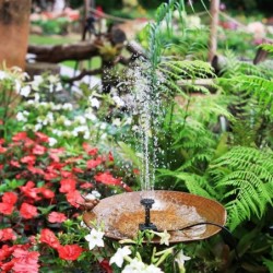 Solar powered water fountain, for pond, garden