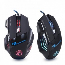 Ergonomic gaming mouse with LED Cable for gaming, 5500 DPI,