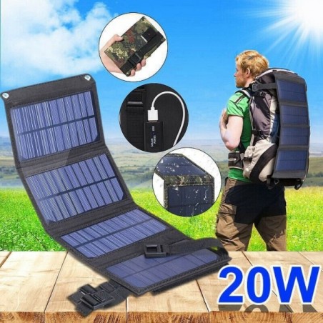 Foldable USB Solar Panel Portable Flexible Small Waterproof 5V